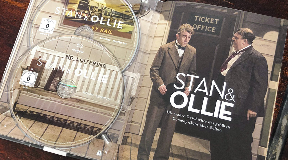 Stan & Ollie Mediabook innen mit eingelegten Discs